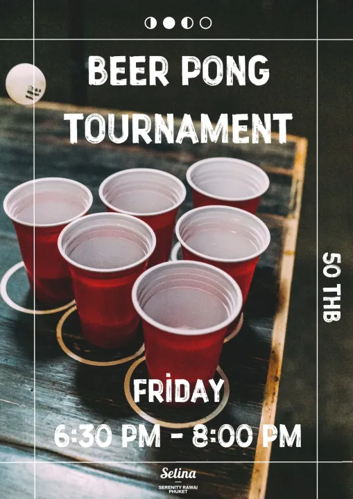 Beer Pong Tournament at SelinaSerenityRawai