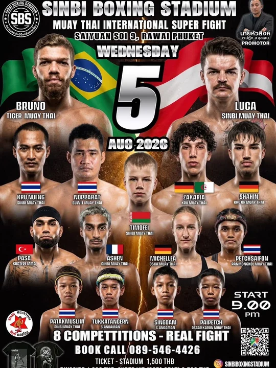 Sinbi Boxing Stadium – Muay Thai International Super Fight at Sinbi Boxing Stadium