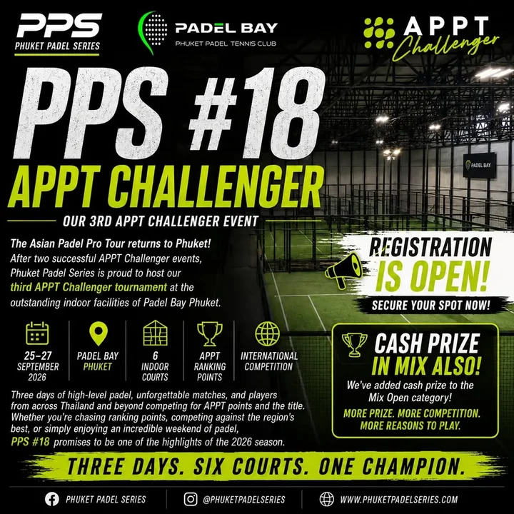 PPS #18 APPT Challenger at Padel Bay Tennis Club