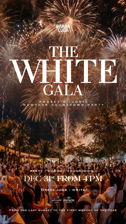 The White Gala at Barra Cuda Beach Club Phuket