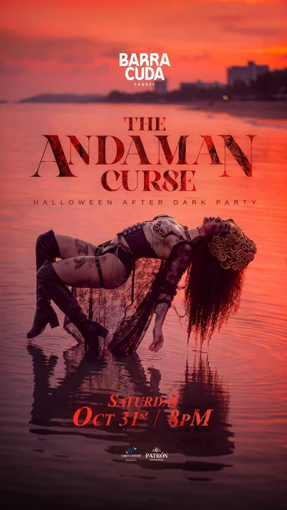 The Andaman Curse - Halloween After Dark Party at Barra Cuda Beach Club Phuket
