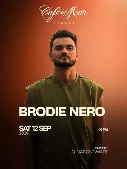 Brodie Nero at Café del Mar Phuket at Café Del Mar Phuket