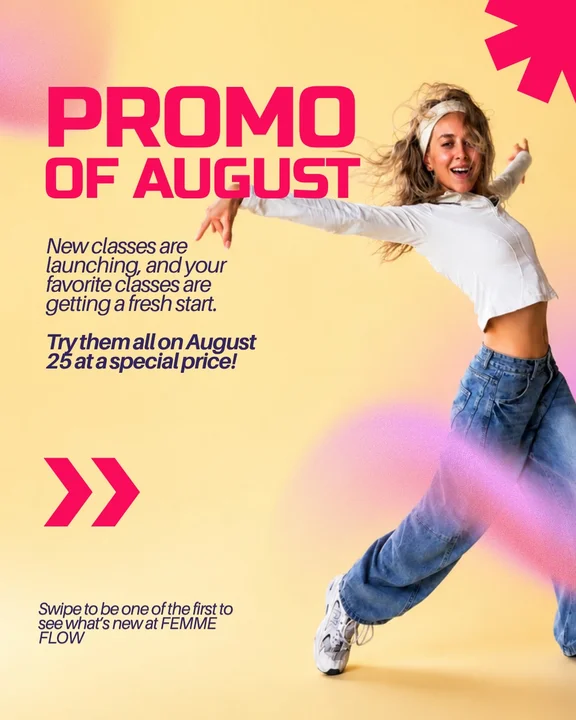 Promo Classes at Femme Flow at FEMME FLOW