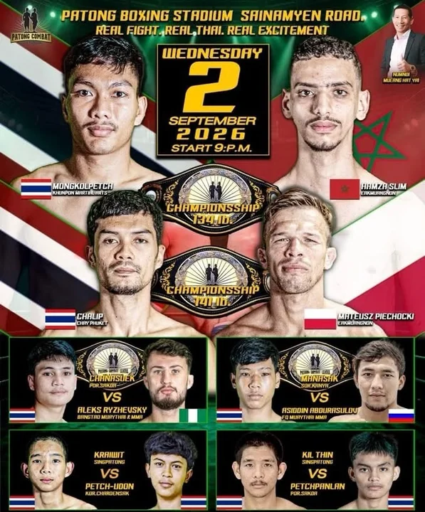 Patong Combat - Muay Thai Championship Fight Night at Patong Boxing Stadium Sainamyen