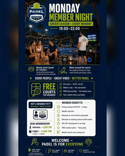 Monday Member Night at Blue Tree Phuket