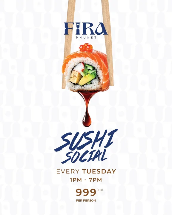 Sushi Social at Fira Beach Club