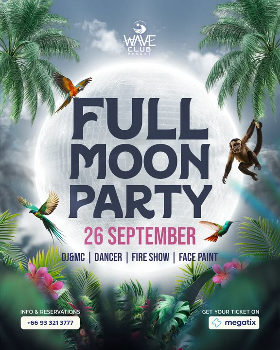 Full Moon Party at Wave Club Phuket at Wave Club Phuket