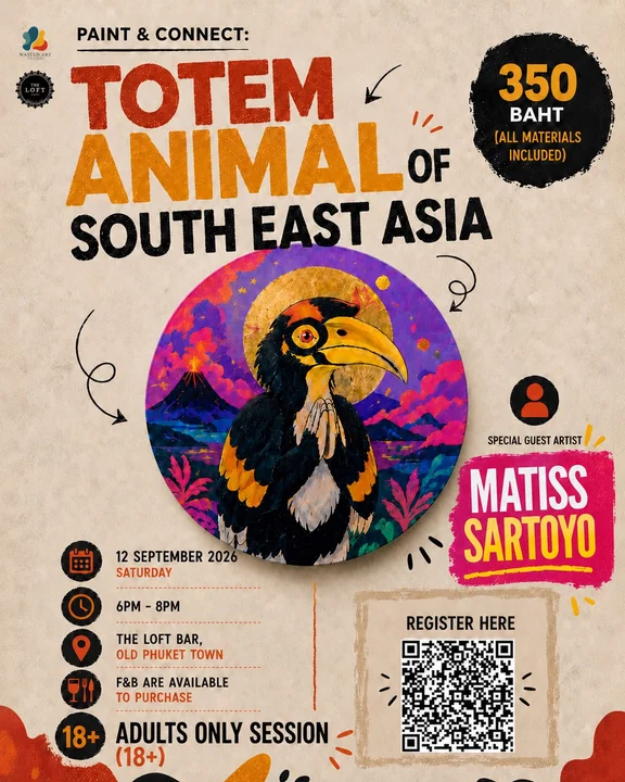 Totem Animal: South East Asia - Paint & Connect at Wasted Art Collective