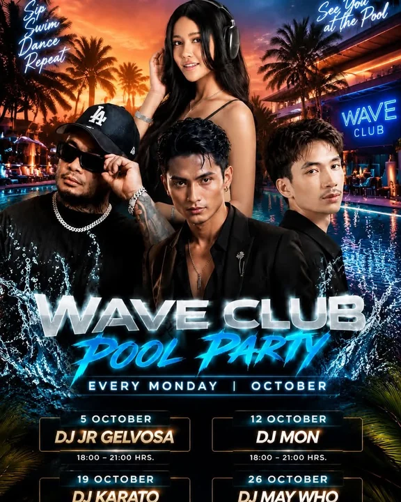 Wave Club Pool Party - Every Monday in October