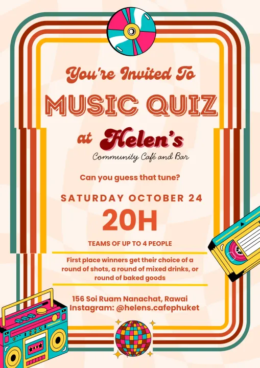 Music Quiz at Helen's!