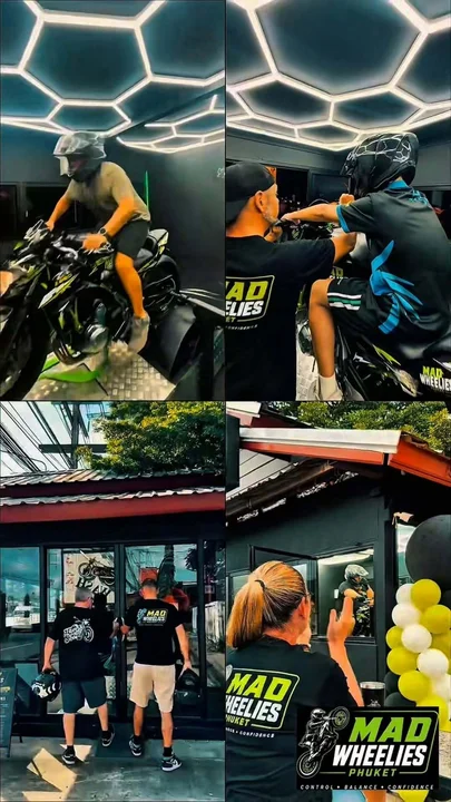 Wheelie Simulator Experience at Tank & Throttle Co.