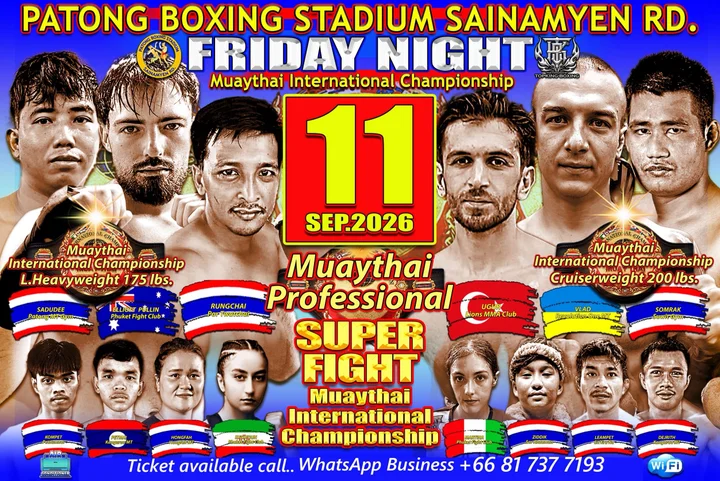 Friday Night Muaythai International Championship at Patong Boxing Stadium Sainamyen