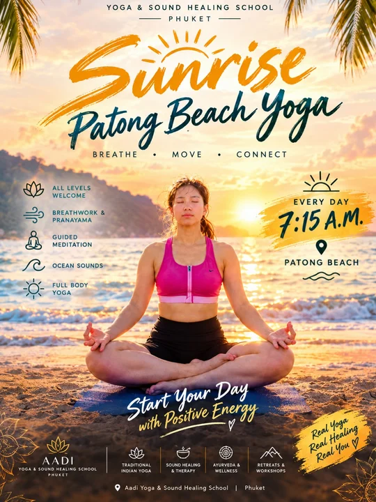 Sunrise Patong Beach Yoga
